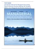 Managerial Accounting&colon; Tools for Business Decision-Making &ndash; 6th Canadian Edition &ndash; Weygandt&comma; Kimmel&comma; Aly &ndash; Complete Test Bank & Solution Manual &comma; All Chapters &comma; Latest Update 