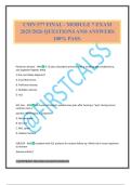 CMN 577 FINAL - MODULE 7 EXAM 2025&sol;2026 QUESTIONS AND ANSWERS 100&percnt; PASS&period;