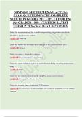 NRNP 6635 MIDTERM EXAM ACTUAL EXAM QUESTIONS WITH COMPLETE SOLUTION GUIDE&rpar; &lpar;MULTIPLE CHOICES&rpar; &lpar;A&plus; GRADED 100&percnt; VERIFIED&rpar; LATEST VERSION 2026- WALDEN UNIVERSITY