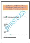 CORPORALS COURSE TACTICAL TOOLS EXAM 2025&sol;2026 QUESTIONS AND ANSWERS 100&percnt; PASS&period;