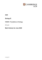 AS-LEVEL OCR 2026 BIOLOGY B PAPER 1 WITH MARK SCHEME