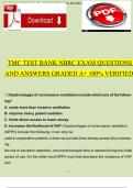 TMC Test Bank for NBRC Exam &vert; Verified Practice Questions & Answers &lpar;A&plus; Grade&rpar;