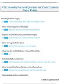 ATI Leadership Proctored Exam Study Guide &vert; Complete Practice Questions & Answers &vert; Nursing Leadership Exam Prep