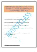 ELECTRICAL CERTIFICATION STUDY GUIDE EXAM 2025&sol;2026 QUESTIONS AND ANSWERS 100&percnt; PASS&period;