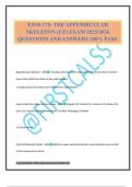 EXSS 175&colon; THE APPENDICULAR SKELETON &lpar;UE&rpar; EXAM 2025&sol;2026 QUESTIONS AND ANSWERS 100&percnt; PASS&period;