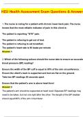 HESI Health Assessment Exam Study Guide &vert; Complete Practice Questions & Verified Answers &vert; Nursing Assessment Prep