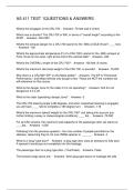 AS 411 TEST 1QUESTIONS & ANSWERS