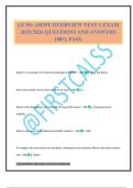 GCSS- ARMY OVERVIEW TEST 1 EXAM 2025&sol;2026 QUESTIONS AND ANSWERS 100&percnt; PASS&period;