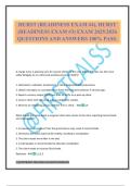 HURST &lpar;READINESS EXAM &num;4&rpar;&comma; HURST &lpar;READINESS EXAM &num;3&rpar; EXAM 2025&sol;2026 QUESTIONS AND ANSWERS 100&percnt; PASS&period;