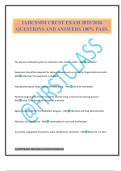 IAHCSMM CRCST EXAM 2025&sol;2026 QUESTIONS AND ANSWERS 100&percnt; PASS