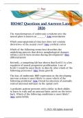 BIO467 Questions and Answers Latest  2026 