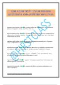 ILRLR 3300 FINAL EXAM 2025&sol;2026 QUESTIONS AND ANSWERS 100&percnt; PASS&period;