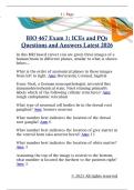 BIO 467 Exam 1&colon; ICEs and PQs  Questions and Answers Latest 2026