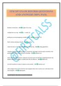ITM 207 EXAM 2025&sol;2026 QUESTIONS AND ANSWERS 100&percnt; PASS&period;
