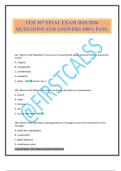 ITM 207 FINAL EXAM 2025&sol;2026 QUESTIONS AND ANSWERS 100&percnt; PASS&period;