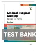 TEST BANK FOR Medical-Surgical Nursing&colon; Concepts and Practice 6th Edition by Holly K&period; Stromberg ISBN&colon; 978-0443121029 COMPLETE GUIDE ALL CHAPTERS COVERED WITH RATIONALES 100&percnt; VERIFIED A&plus; GRADE ASSURED&excl;&excl;&excl;&excl;&excl;&excl;NEW LATEST UPDATE&excl;&excl;&excl;&excl;&excl;&excl;