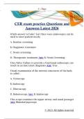 CER exam practice Questions and  Answers Latest 2026