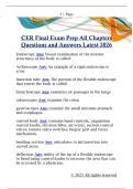 CER Final Exam Prep All Chapters  Questions and Answers Latest 202
