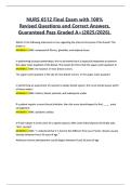 NURS 6512 Final Exam with 100&percnt; Revised Questions and Correct Answers&comma; Guaranteed Pass Graded A&plus;&lpar;2025&sol;2026&rpar;&period;