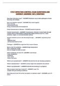 VTCT INFECTION CONTROL EXAM QUESTIONS AND CORRECT ANSWERS 100&percnt; VERIFIED&excl;&excl;