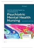 TEST BANK FOR Davis Advantage for Townsend's Psychiatric Mental Health Nursing&comma; 11th Edition by Karyn I&period; Morgan ISBN&colon; 978-1719648240 COMPLETE GUIDE ALL CHAPTERS COVERED 100&percnt; VERIFIED A&plus; GRADE ASSURED&excl;&excl;&excl;&excl;NEW LATEST UPDATE&excl;&excl;&excl;&excl;