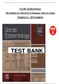 Gordis Epidemiology&comma; 6th Edition &ndash; Test Bank by David D&period; Celentano & Moyses Szklo&comma; Public Health and Epidemiology &ndash; Complete Exam Question Set