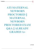 TEST BANK &ndash; ATI Maternal Newborn Proctored Exam Q&A Included &vert; Already Graded A&plus; &vert; Exam-Prep Ready &vert; Latest Version