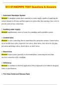 S13 Standpipe Test Questions & Answers  Verified &vert; Correct Answers &vert; Latest 2026&sol;2027 Update