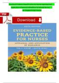 Evidence-Based Practice for Nurses 6th Edition Test Bank &starf; Schmidt & Brown &vert; Correct Answers &vert; All Chapters Covered &vert; Latest 2026&sol;2027 Update &vert; PDF
