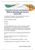 Colorado Contracts and Regulations  Midterm Questions and Answers  Latest 2026