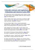 Colorado contracts and regulations pt&period;  2 Questions and Answers Latest 2026