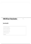 NURS 301 Exam 3 Study Questions &vert; Practice Q&A&comma; Review Guide & Exam Prep &vert; Nursing Concepts Mastery &lpar;Updated&rpar; ️