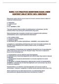 NURS 1141 PRACTICE QUESTIONS EXAM 4 NEW CONTENT 206-27 WITH 100&percnt; VERIFIED&excl;&excl;
