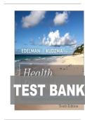 TEST BANK FOR Health Promotion Throughout the Life Span 10th Edition by Carole Lium Edelman&comma; Elizabeth Connelly Kudzma ISBN&colon;978-0323761406 COMPLETE GUIDE ALL CHAPTERS COVERED 100&percnt; VERIFIED A&plus; GRADE ASSURED&excl;&excl;&excl;&excl;NEW LATEST UPDATE&excl;&excl;&excl;&excl;&excl;