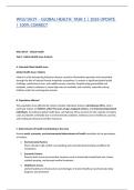 WGU D619 &ndash; GLOBAL HEALTH&colon; TASK 1 &vert; 2026 UPDATE &vert; 100&percnt; CORRECT
