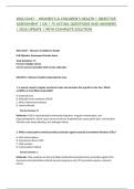 WGU D447 &ndash; WOMEN&rsquo;S & CHILDREN&rsquo;S HEALTH &vert; OBJECTIVE ASSESSMENT &vert; OA &vert; 75 ACTUAL QUESTIONS AND ANSWERS &vert; 2026 UPDATE &vert; WITH COMPLETE SOLUTION
