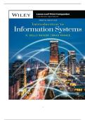 TEST BANK FOR Introduction to Information Systems 10th Edition by R&period; Kelly Rainer&comma; Brad Prince ISBN&colon;978-1394165711 COMPLETE GUIDE ALL CHAPTERS COVERED 100&percnt; VERIFIED A&plus; GRADE ASSURED&excl;&excl;&excl;&excl;&excl;NEW LATEST UPDATE&excl;&excl;&excl;&excl;&excl;&excl;
