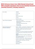 MCCC Entrance Exam June 2026 Newest Actual Exam  With Complete Questions And Correct Detailed Answers  &lpar;Verified Answers&rpar; &vert;Already Graded A&plus;
