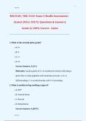 NSG3160 &sol; NSG 3160  Exam 3 Health Assessment &colon;   &lpar;Latest 2026&sol; 2027&rpar; &vert; Questions & Answers&vert;  Grade A&vert; 100&percnt; Correct - Galen