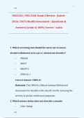 NSG3160 &sol; NSG 3160  Exam 2 Review&colon;  &lpar;Latest  2026&sol; 2027&rpar; Health Assessment  &vert; Questions &  Answers&vert; Grade A&vert; 100&percnt; Correct - Galen