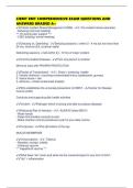 CIEMT EMT COMPREHENSIVE EXAM QUESTIONS AND ANSWERS GRADED A&plus;