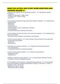 NURS 5338 ACTUAL 2026 STUDY GUIDE QUESTIONS AND ANSWERS GRADED A&plus;