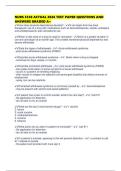 NURS 5338 ACTUAL 2026 TEST PAPER QUESTIONS AND ANSWERS GRADED A&plus;