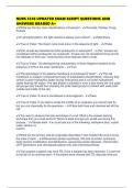 NURS 5338 UPDATED EXAM SCRIPT QUESTIONS AND ANSWERS GRADED A&plus;