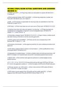 AG BOLC FINAL EXAM ACTUAL QUESTIONS AND ANSWERS GRADED A&plus;