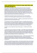 CPPB COMPREHENSIVE UPDATED EXAM QUESTIONS AND ANSWERS GRADED A&plus;