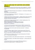 CMN 572 CORE EXAM TEST QUESTIONS AND ANSWERS GRADED A&plus;