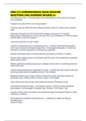 CMN 572 COMPREHENSIVE EXAM UPDATED QUESTIONS AND ANSWERS GRADED A&plus;