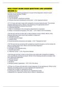 N582 STUDY GUIDE EXAM QUESTIONS AND ANSWERS GRADED A&plus;