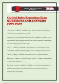CA Geol Rules&sol;Regulations Exam QUESTIONS AND ANSWERS 100&percnt; PASS